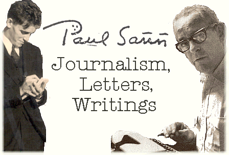 paul sann journalism, letters, writing